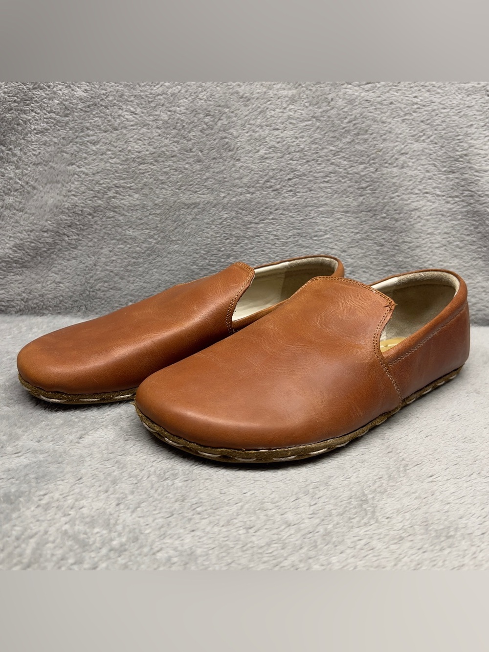 Earthing Harmony Barefoot Grounding Shoes Women's 41 / 10 Brown Leather Loafers
